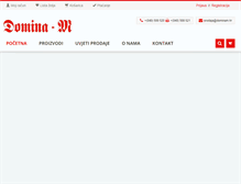 Tablet Screenshot of dominam.hr